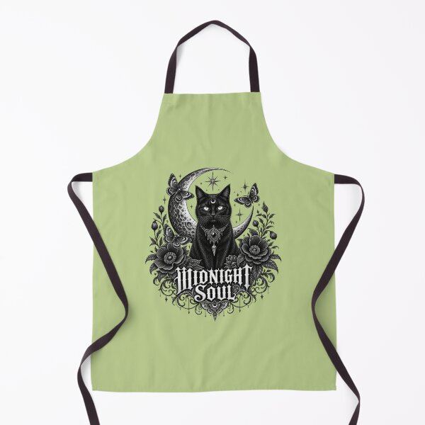 Item preview, Midnight Soul Gothic Cat Moon Moth Witchy Vintage Black Cat Mystical Night Design designed and sold by mrworld000.