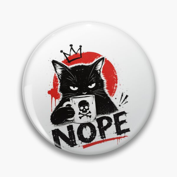 Item preview, Nope Grumpy Cat Sarcastic Introvert Feline designed and sold by SkeletonsDanger.