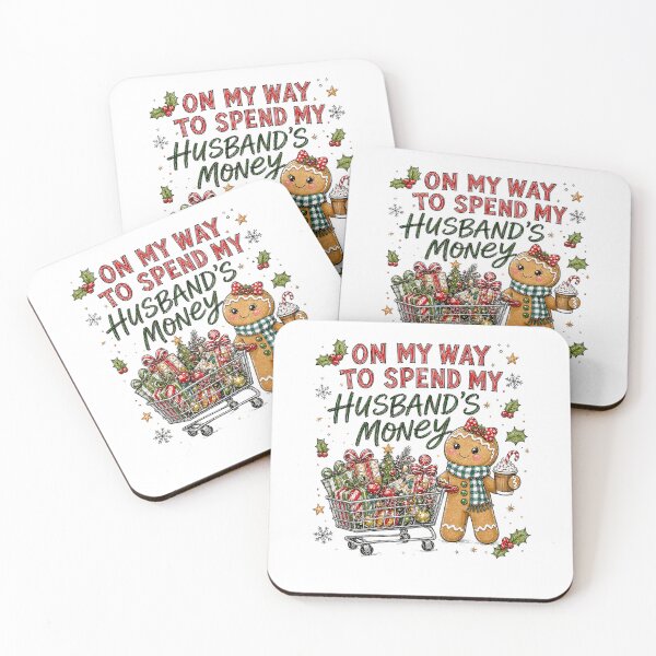 Item preview, Funny Christmas Gingerbread Shopping Design designed and sold by phoebelevine.