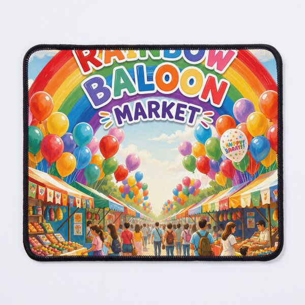 Item preview, The Rainbow Balloon Market designed and sold by RachaelSam.