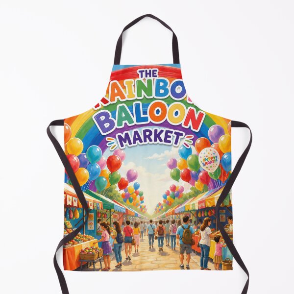 Item preview, The Rainbow Balloon Market designed and sold by RachaelSam.