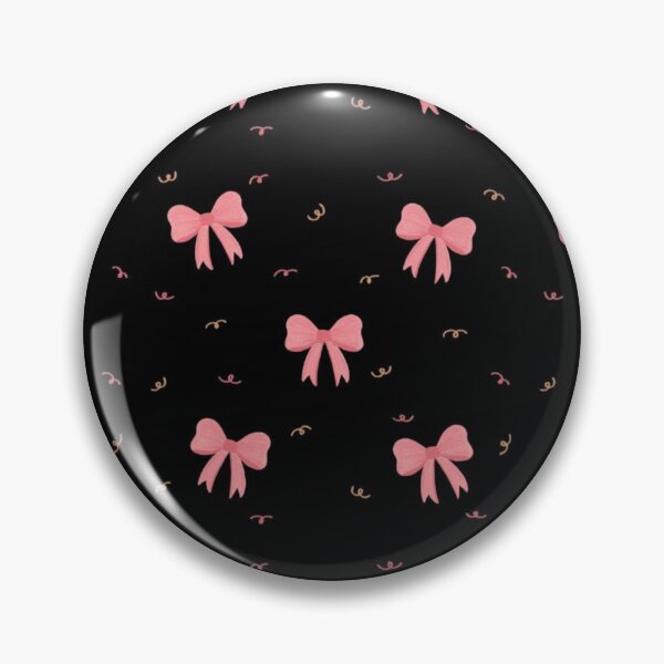 Item preview, Pink bows on a black background designed and sold by Thecountess0o0.