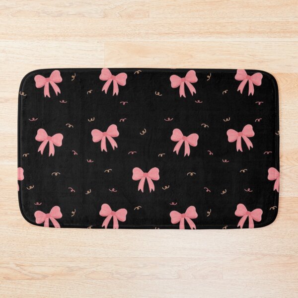 Item preview, Pink bows on a black background designed and sold by The countess.