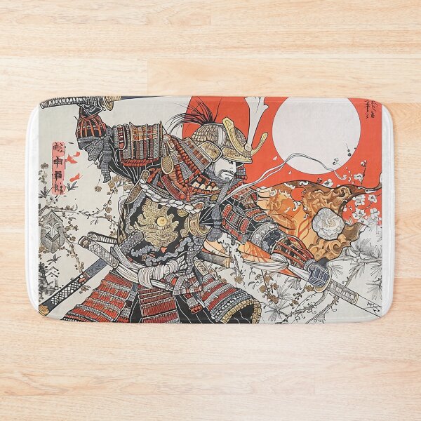 Item preview, The Last Samurai - Traditional Japanese Ukiyo-e Warrior Art designed and sold by whiteblackcat.