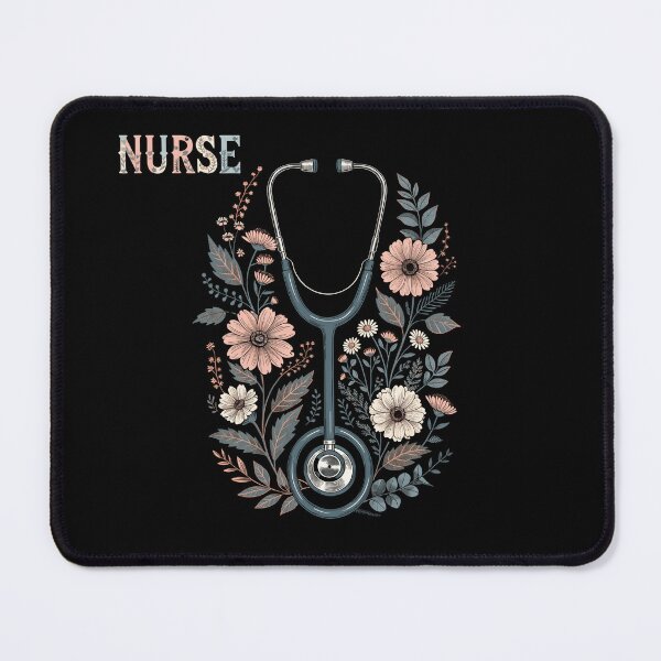 Item preview, Floral Nurse Stethoscope Nursing Design designed and sold by DariaOltes.