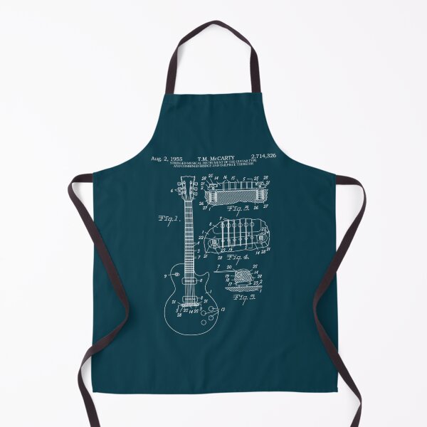 Item preview, Electric Guitar Blueprint Patent Diagram designed and sold by Charmerero.