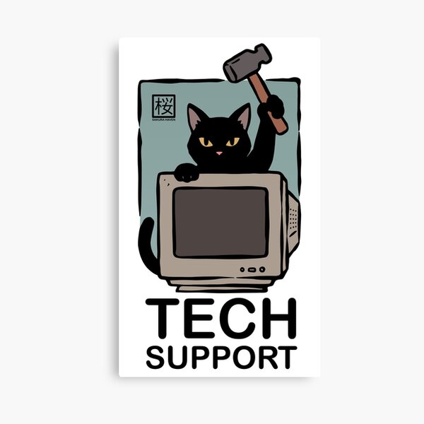 Item preview, Cat Tech Support Computer Repair designed and sold by SakuraHaven.