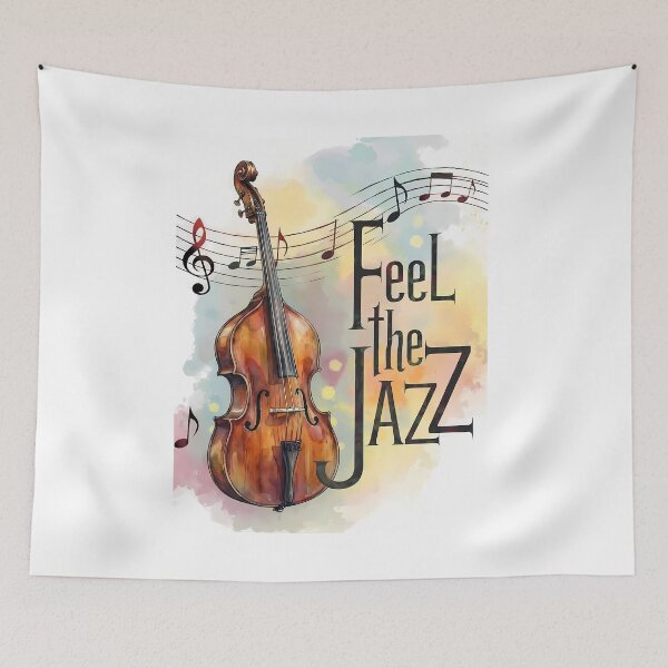 Item preview, Watercolor Violin Music - •	International Jazz Day  designed and sold by Art-Arcade6.