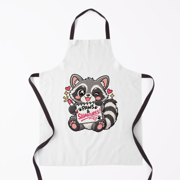 Item preview, Paws and Signatures! Cute Kawaii Raccoon Fansign designed and sold by RonBear-Designs.