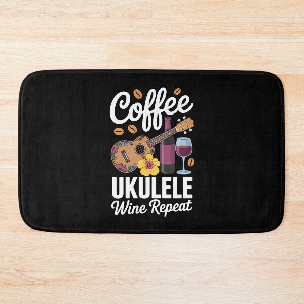Item preview, Coffee Ukulele Wine Repeat designed and sold by jkrphoto.