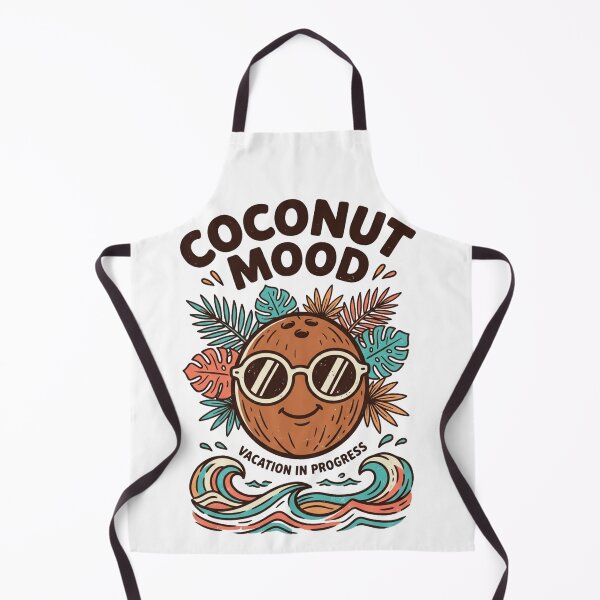 Item preview, Coconut Mood Tropical Vacation Retro Summer Design designed and sold by @SHINTOSARTSTORE.