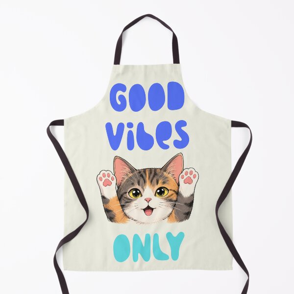 Item preview, Cute Cat Good Vibes Only Illustration designed and sold by MagicTheDog.