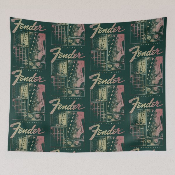 Item preview, Vintage Electric Guitar Collage  designed and sold by Charmerero.
