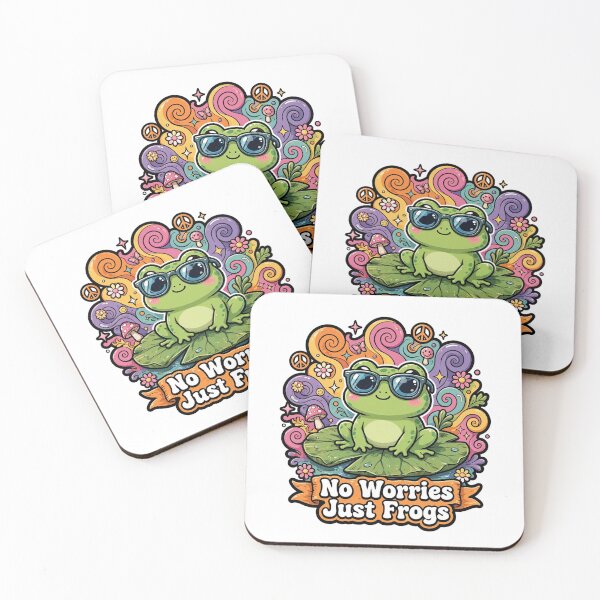 Item preview, No Worries Just Frogs Funny Frog designed and sold by MADE BY MAHMOUD.