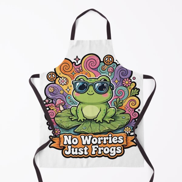 Item preview, No Worries Just Frogs Funny Frog designed and sold by MADE BY MAHMOUD.