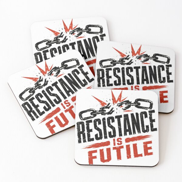 Item preview, Resistance Is Futile Star Trek Borg Science Fiction Fan designed and sold by SkeletonsDanger.