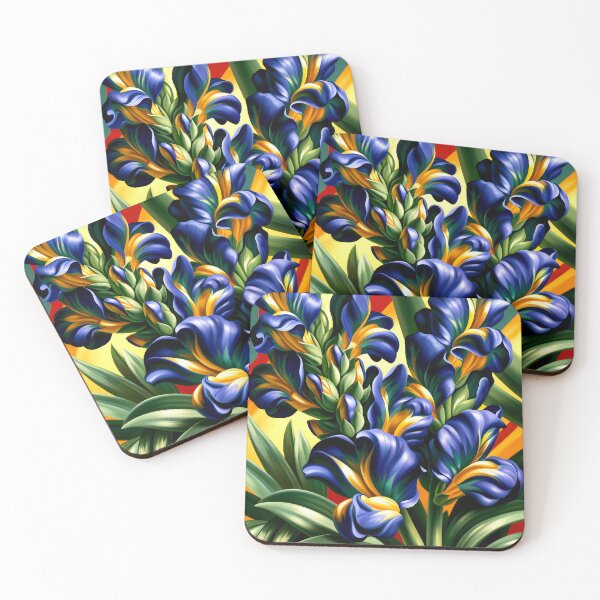 Item preview, Wall Art - Postcard - Vibrant Iris Geometry designed and sold by ForeverPrintsOK.