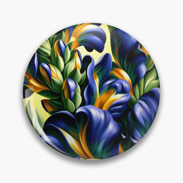 Item preview, Wall Art - Postcard - Vibrant Iris Geometry designed and sold by ForeverPrintsOK.