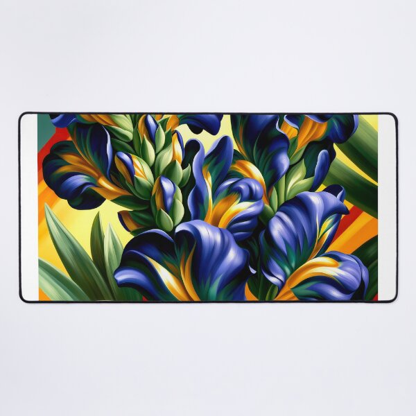 Item preview, Vibrant Iris Geometry designed and sold by ForeverPrintsOK.