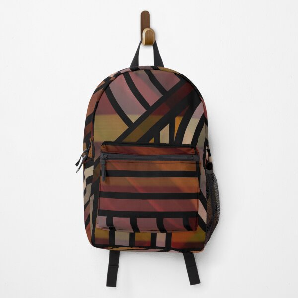 Item preview, Geometric Stained Glass - Red & Yellow Design designed and sold by JayMakesTiktok.