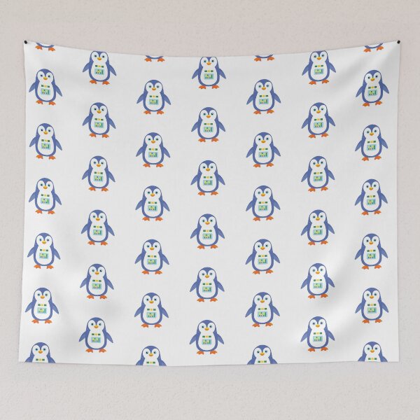 Item preview, Cute Robot Penguin Mechanical Tech Animal Art designed and sold by ElenMart.
