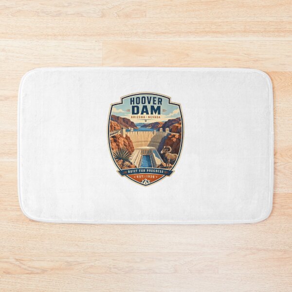 Item preview, Hoover Dam Arizona Nevada Built For Progress Est. 1936 Travel Souvenir Landmark designed and sold by Star3NowForMe.