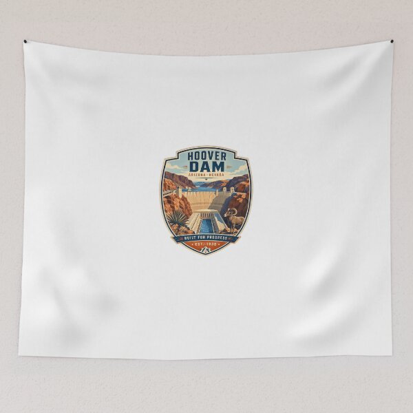 Item preview, Hoover Dam Arizona Nevada Built For Progress Est. 1936 Travel Souvenir Landmark designed and sold by Star3NowForMe.