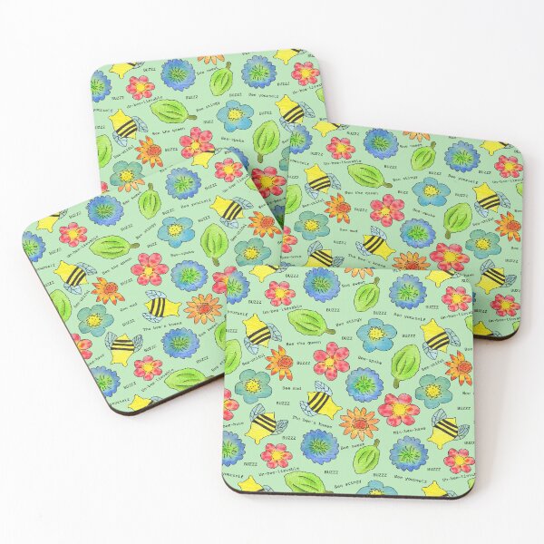 Item preview, Bee Yourself Bumblebee Pattern  designed and sold by Brightside-art.