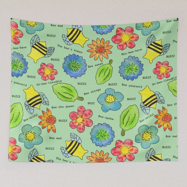 Item preview, Bee Yourself Bumblebee Pattern  designed and sold by Brightside-art.