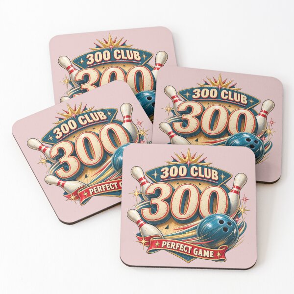 Item preview, 300 Club Perfect Game Bowling designed and sold by Normandy Road Heritage™ - Vintage Garage Art.