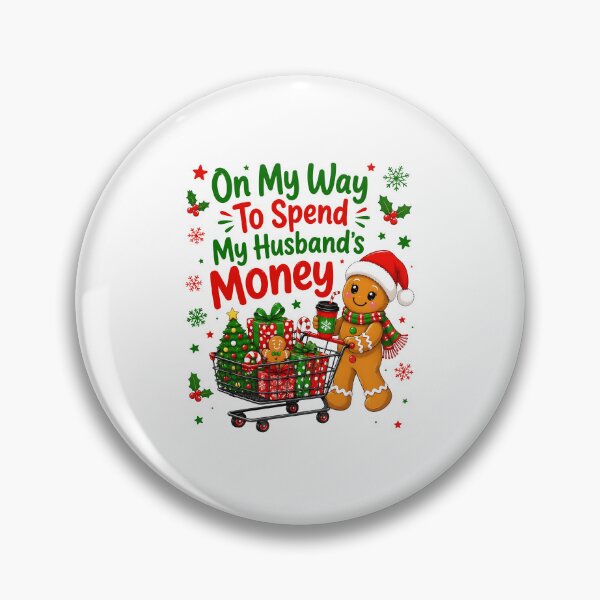 Item preview, Funny Christmas Shopping Gingerbread Design designed and sold by phoebelevine.