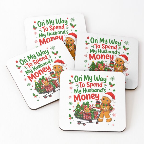 Item preview, Funny Christmas Shopping Gingerbread Design designed and sold by phoebelevine.