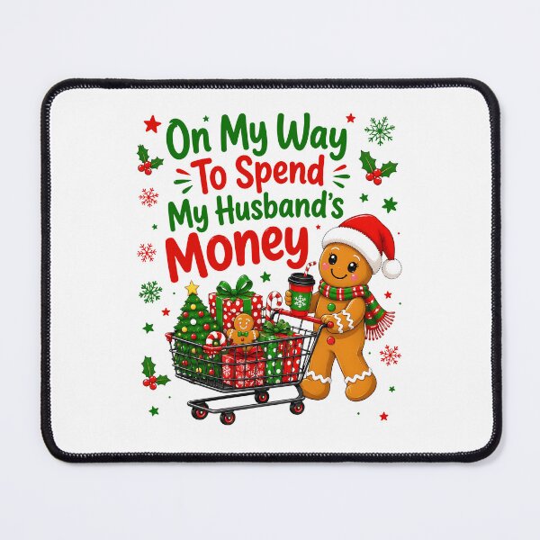 Item preview, Funny Christmas Shopping Gingerbread Design designed and sold by phoebelevine.