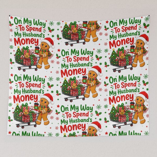Item preview, Funny Christmas Shopping Gingerbread Design designed and sold by phoebelevine.
