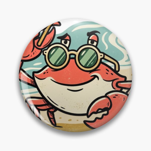 Item preview, Crabby But Coastal Funny Crab Beach Summer Design designed and sold by @SHINTOSARTSTORE.