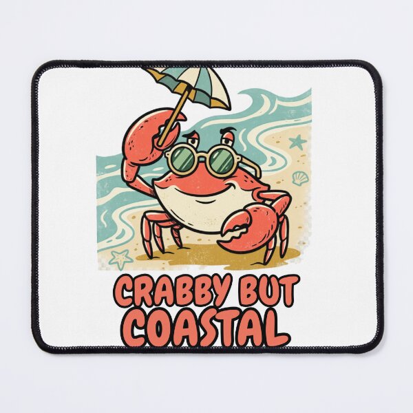 Item preview, Crabby But Coastal Funny Crab Beach Summer Design designed and sold by @SHINTOSARTSTORE.