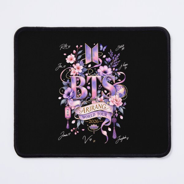 Item preview, Arirang World Tour 2026 Floral Purple Design designed and sold by camronrufuh.