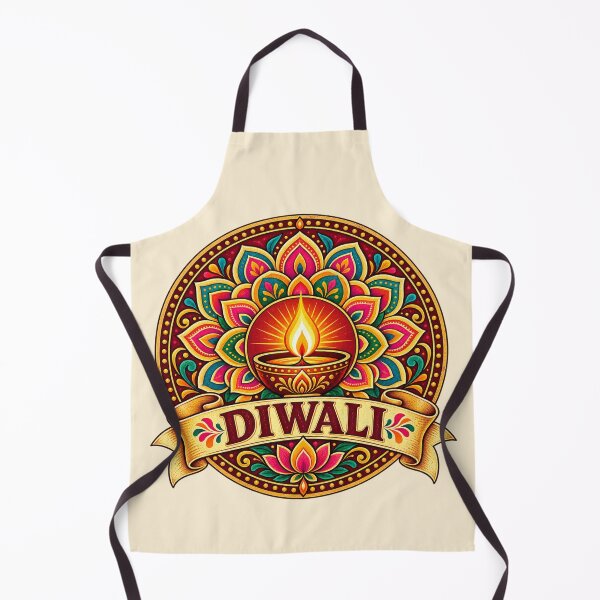 Item preview, Rangoli Pattern Circle Badge – Colorful Diwali Vintage Art designed and sold by Globalcitytees.