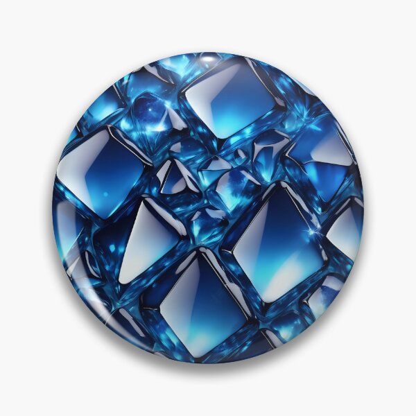 Item preview, Deep Blue Crystal Pattern with Shimmering Facets. designed and sold by MissYouONLY.