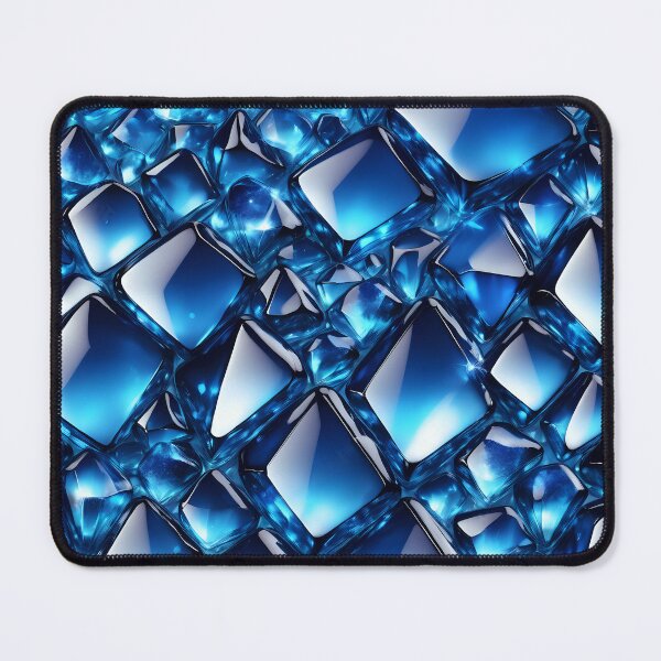 Item preview, Deep Blue Crystal Pattern with Shimmering Facets. designed and sold by MissYouONLY.