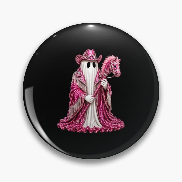 Item preview, Pink Glitter Ghost Cowgirl Costume Art designed and sold by phoebelevine.