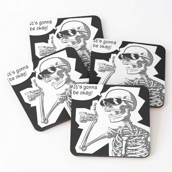 Item preview, Rad Skeleton Says It's Gonna Be Okay designed and sold by CJ-Cusack.