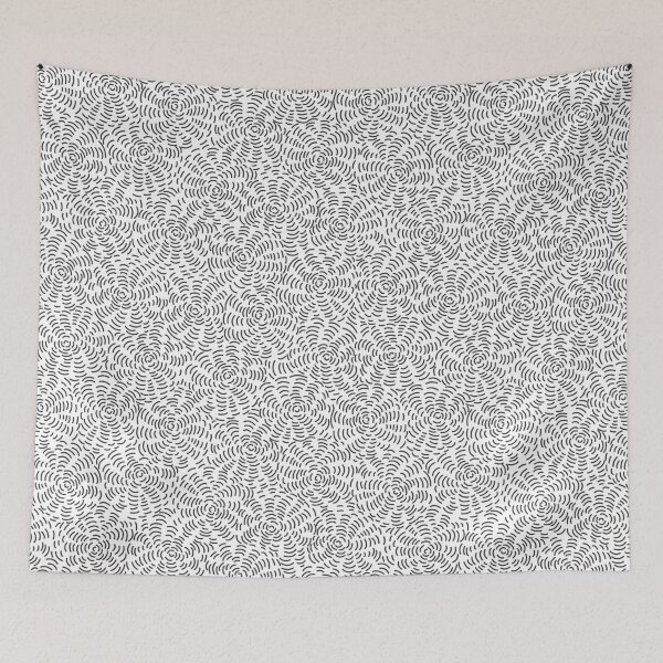 Item preview, Abstract Concentric Waves Pattern, Hand Drawn Curved Lines designed and sold by CHERRY--SHOP.