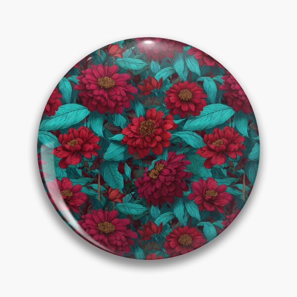 Item preview, Blooming Zinnia Texture  - Flower Garden Pattern - Gifts For Mom designed and sold by RoyalStarsPatts.