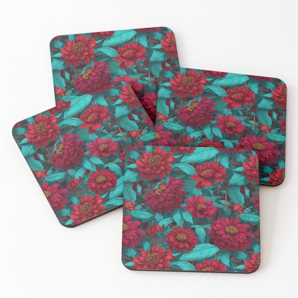 Item preview, Blooming Zinnia Texture  - Flower Garden Pattern - Gifts For Mom designed and sold by RoyalStarsPatts.