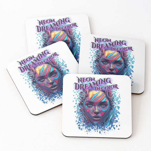 Item preview, Neon Dreaming In Color – Psychedelic Urban Portrait designed and sold by TestudoDesign.