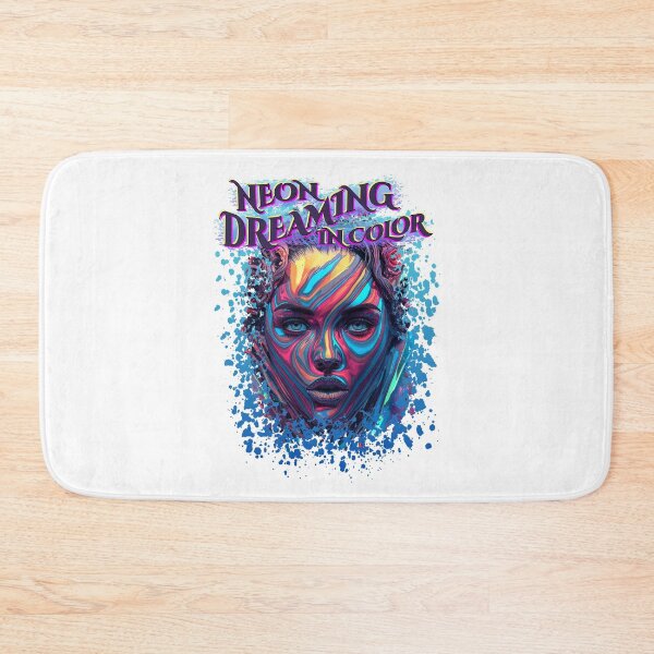 Item preview, Neon Dreaming In Color – Psychedelic Urban Portrait designed and sold by TestudoDesign.