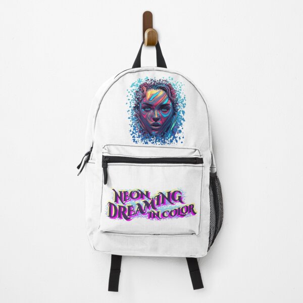 Item preview, Neon Dreaming In Color – Psychedelic Urban Portrait designed and sold by TestudoDesign.