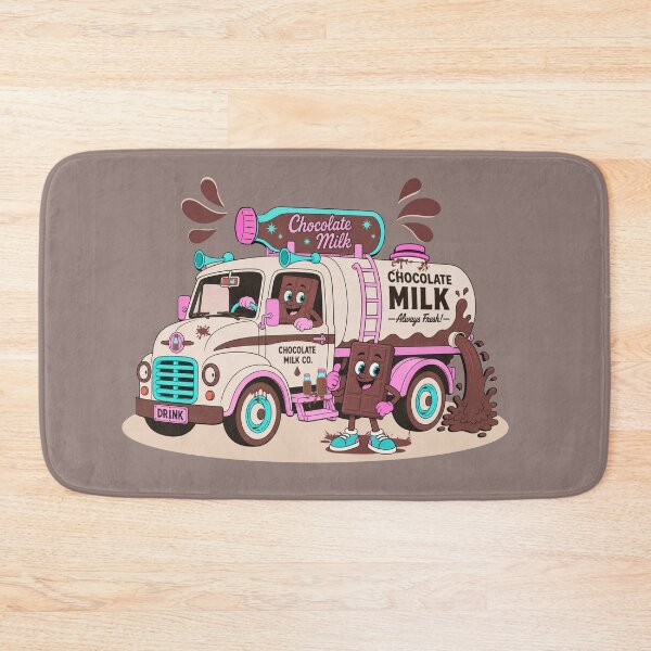 Item preview, Chocolate Milk Truck – Retro Cartoon designed and sold by Aimetoi.