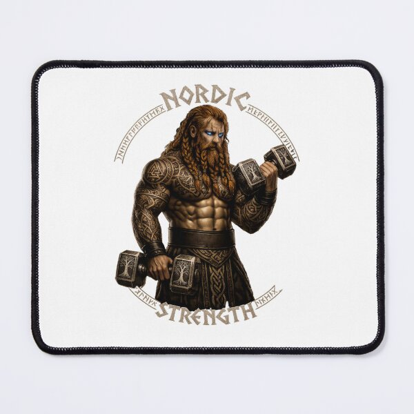 Item preview, Viking Strength Thor Dumbbell Gym Bodybuilding Fitness designed and sold by Bearded-Viking.